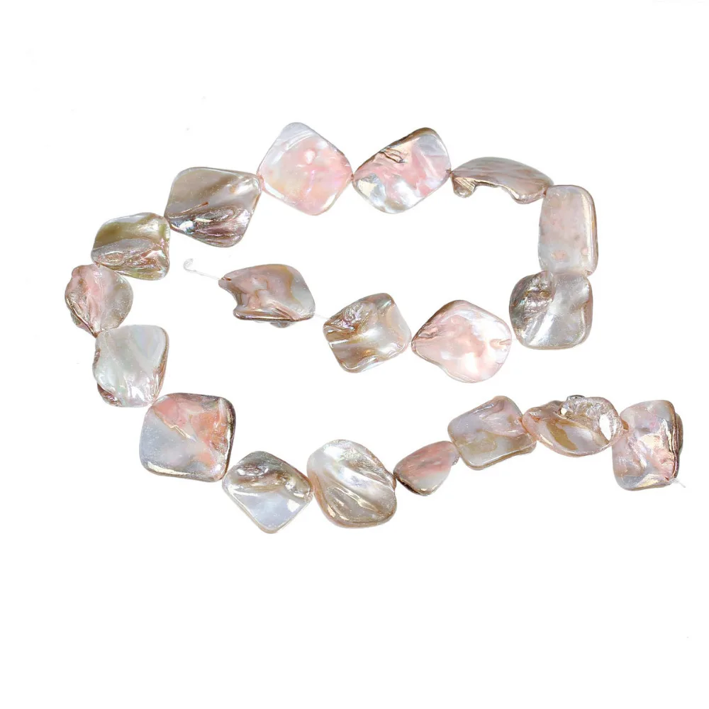 Дорин коробке 2 пряди Lightpink AB Цвет бусы из ракушек 13mmx11mm-22mmx20mm (B18752) | Украшения и