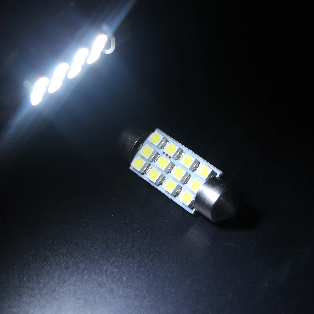 YM E Bright 100 шт. C5W 31 мм 36 39 41 1210 12 SMD 3528 светодиодные внутренние лампы для чтения