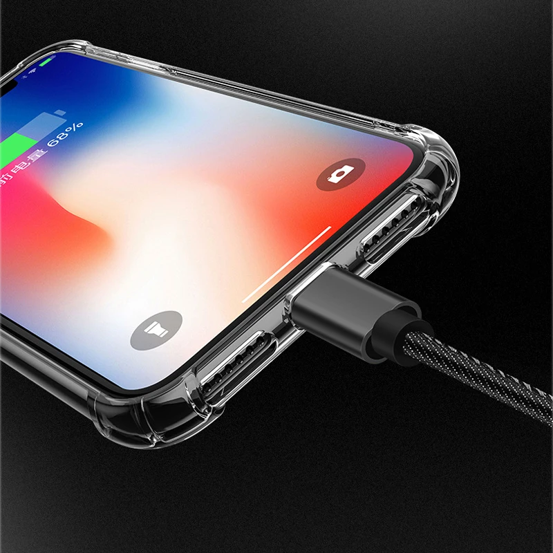 Для iPhone Xs XR MAX противоударный защитный прозрачный чехол для X 8 7 6 6s Plus мобильного