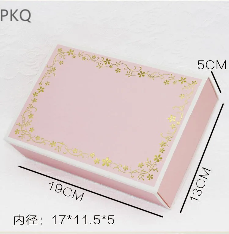 20 шт Высокое качество подарочные коробки розовый бумажный ящик для хранения