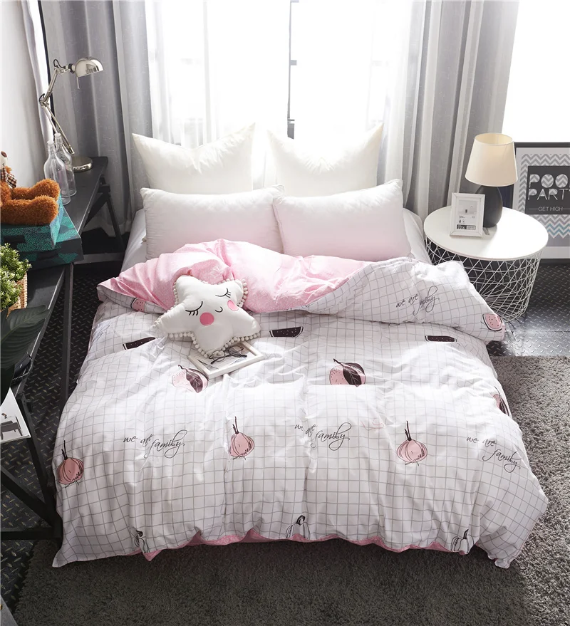 Милое Хлопковое одеяло в стиле принцессы пододеяльник двойной полный королева