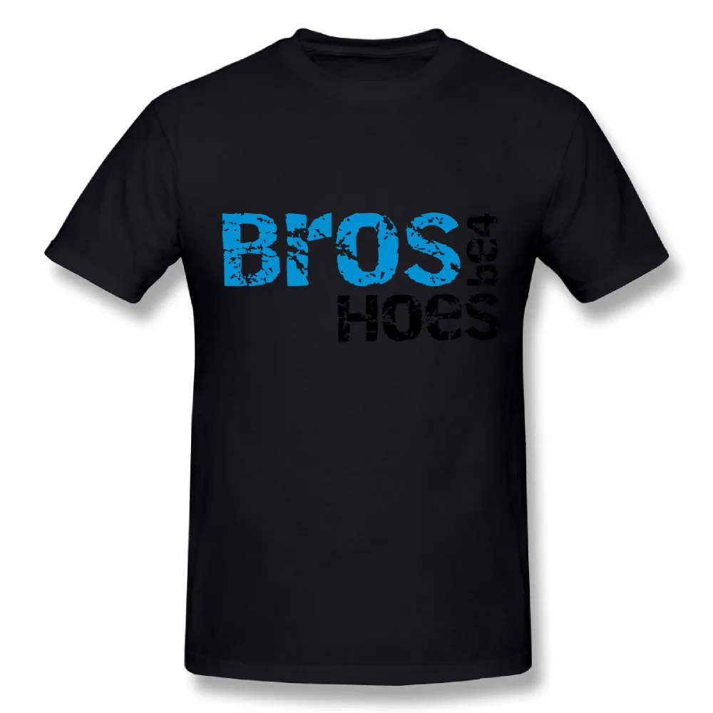 Новые мужские высококачественные хлопковые футболки Bros before Hoes DIY Футболки с
