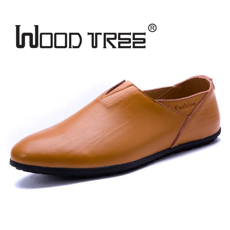WOODTREE Новый 2018 Для мужчин повседневная обувь кожаные летние дышащие отверстия