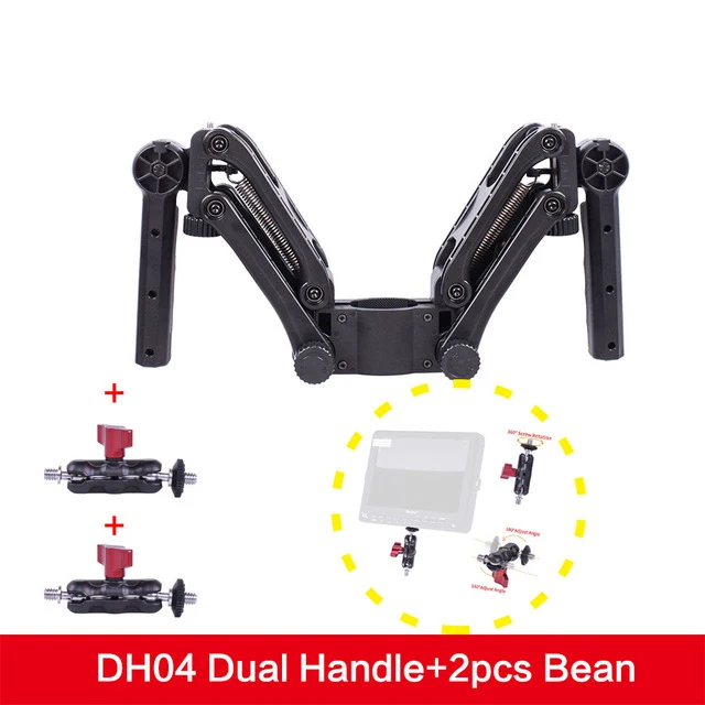 Steadymaker BOB Buster Gimbal Arm с пружинной двойной ручкой Steadicam Rig для Zhiyun Gimbal Crane 2 Plus Feiyu DJI RONIN S Moza - Цвет: with 2 beans
