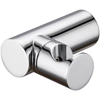 Chrome plated solid brass shower head holder wall mounted round bidet sprayer support 360 degree rotation Shower accessories