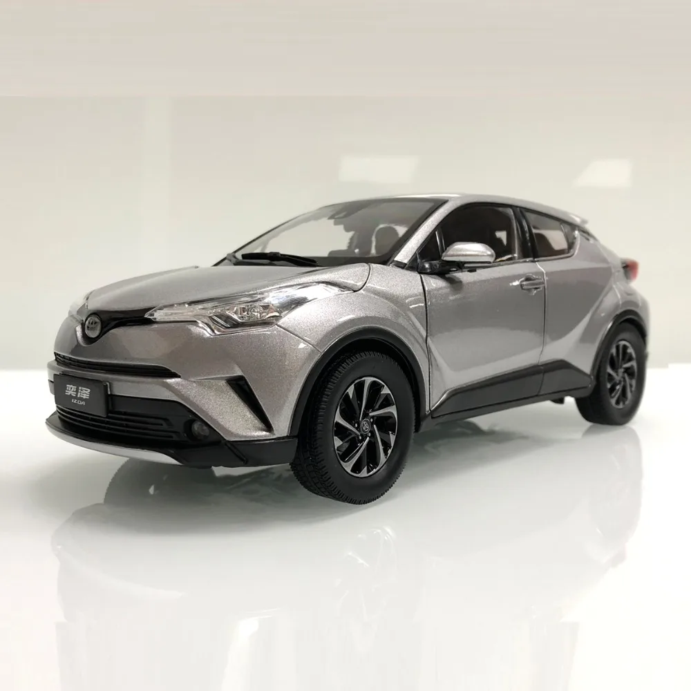 1:18 литая под давлением модель для Toyota IZOA C-HR серебряный сплав игрушечный автомобиль миниатюрная Коллекция подарков CHR C HR