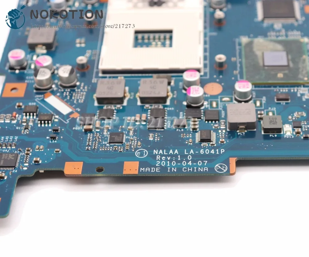 NOKOTION для Toshiba Satellite L670 материнская плата для ноутбука HM55 UMA K000103760 NALAA LA-6041P основная плата процессор