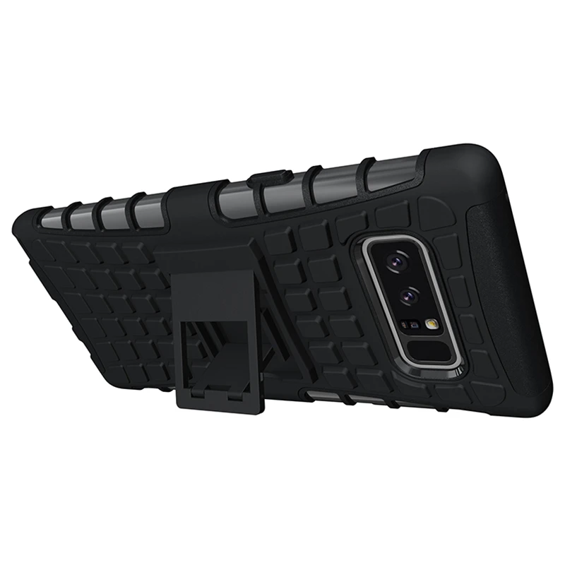 Heavy Duty Armor Phone Cases For Samsung Galaxy Note 8 TPU PC Plastic Dual Case With Stand Silicon Cover Funda | Мобильные телефоны