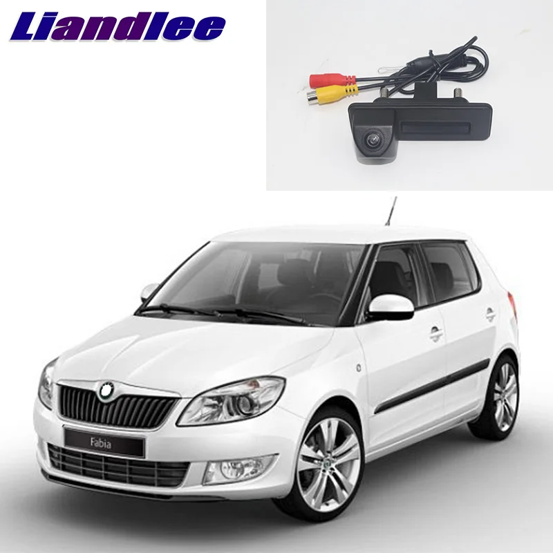 LiandLee Автомобильный багажник ручка заднего вида парковочная камера для Skoda Fabia MK2 5J 2007