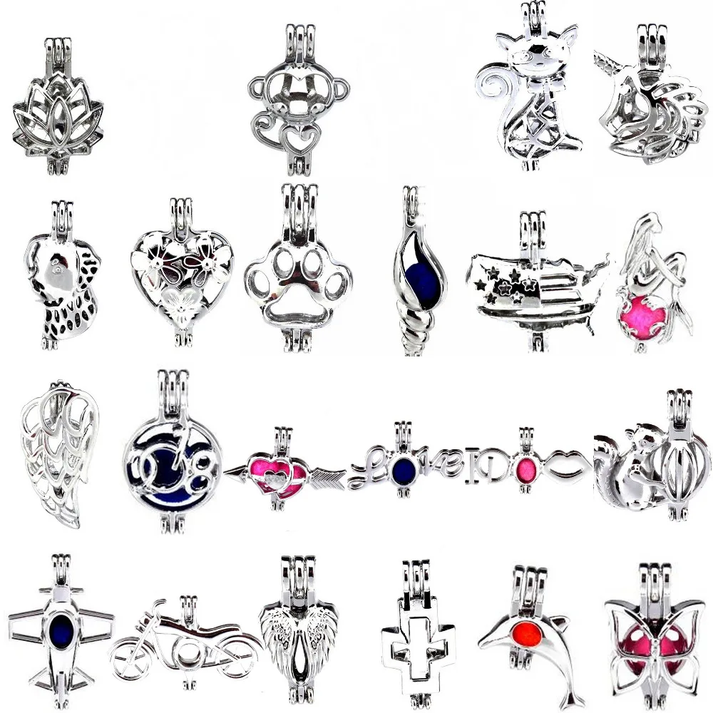 1X Butterfly Cross Dog Locket Oyster Pearl Beads Cage Party Jewelry Girl Boys Best Gift | Украшения и аксессуары