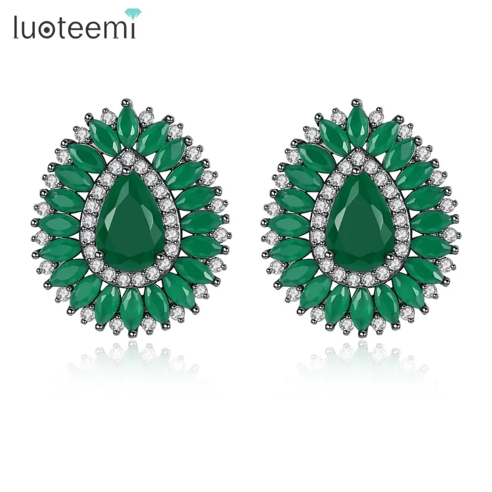 LUOTEEMI модные серьги-гвоздики горячая Распродажа для женщин Свадебная вечеринка