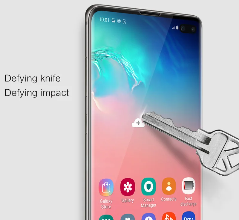 Nillkin 3D CP+ Max закаленное стекло для samsung Galaxy S10 Plus Полное покрытие экрана изогнутый защитный олеофобный