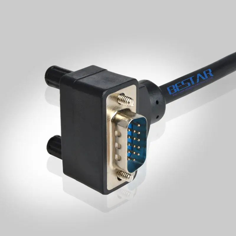 Кабель VGA 15pin 3 + 6 углов папа-vga папа под углом 90 градусов 5 футов 10 м для проектора