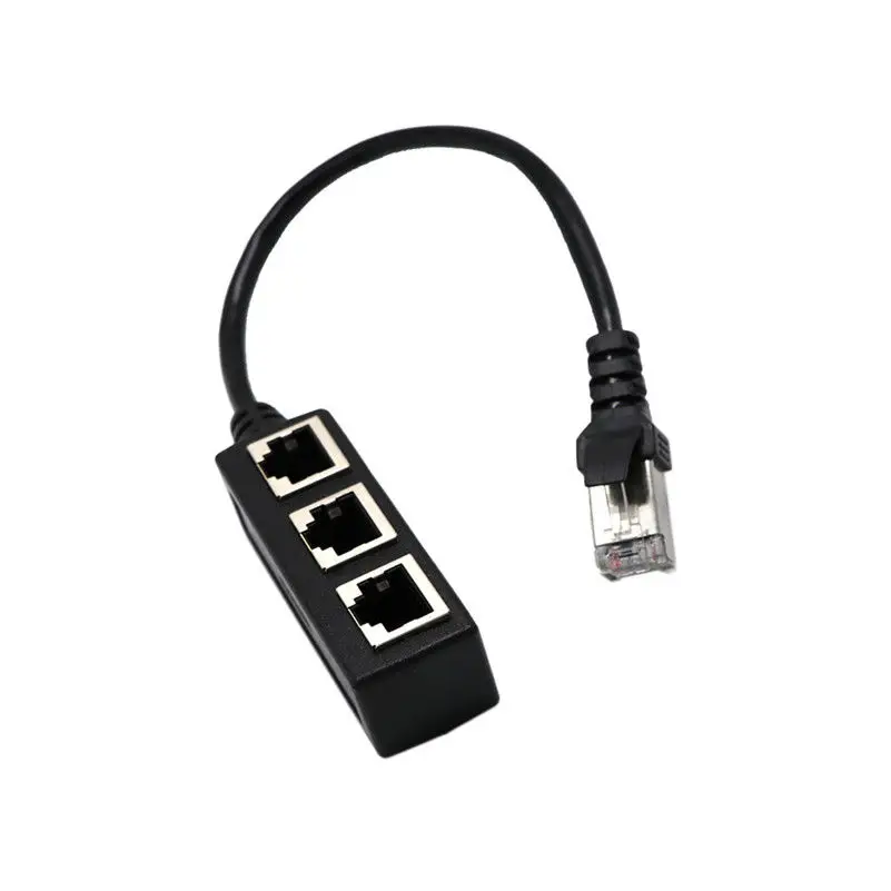 1 папа 3 Женский RJ45 LAN Ethernet кабель сплиттер сетевой шнур адаптер гнездового