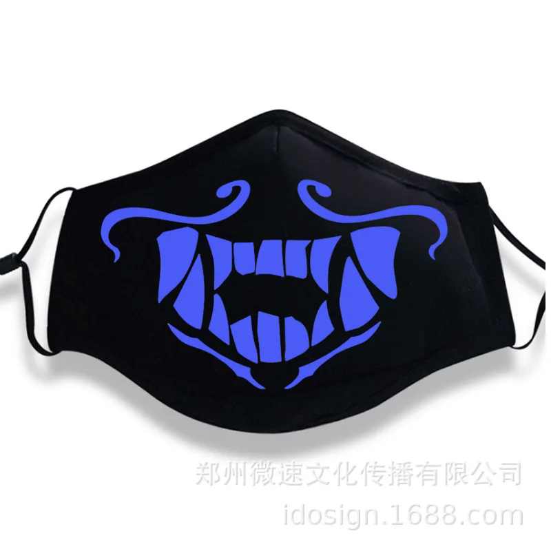 Jeu KDA K/DA Akali masque Assassin S8 bleu vert visage veilleuses маскарадный реквизит для костюмов девочек и