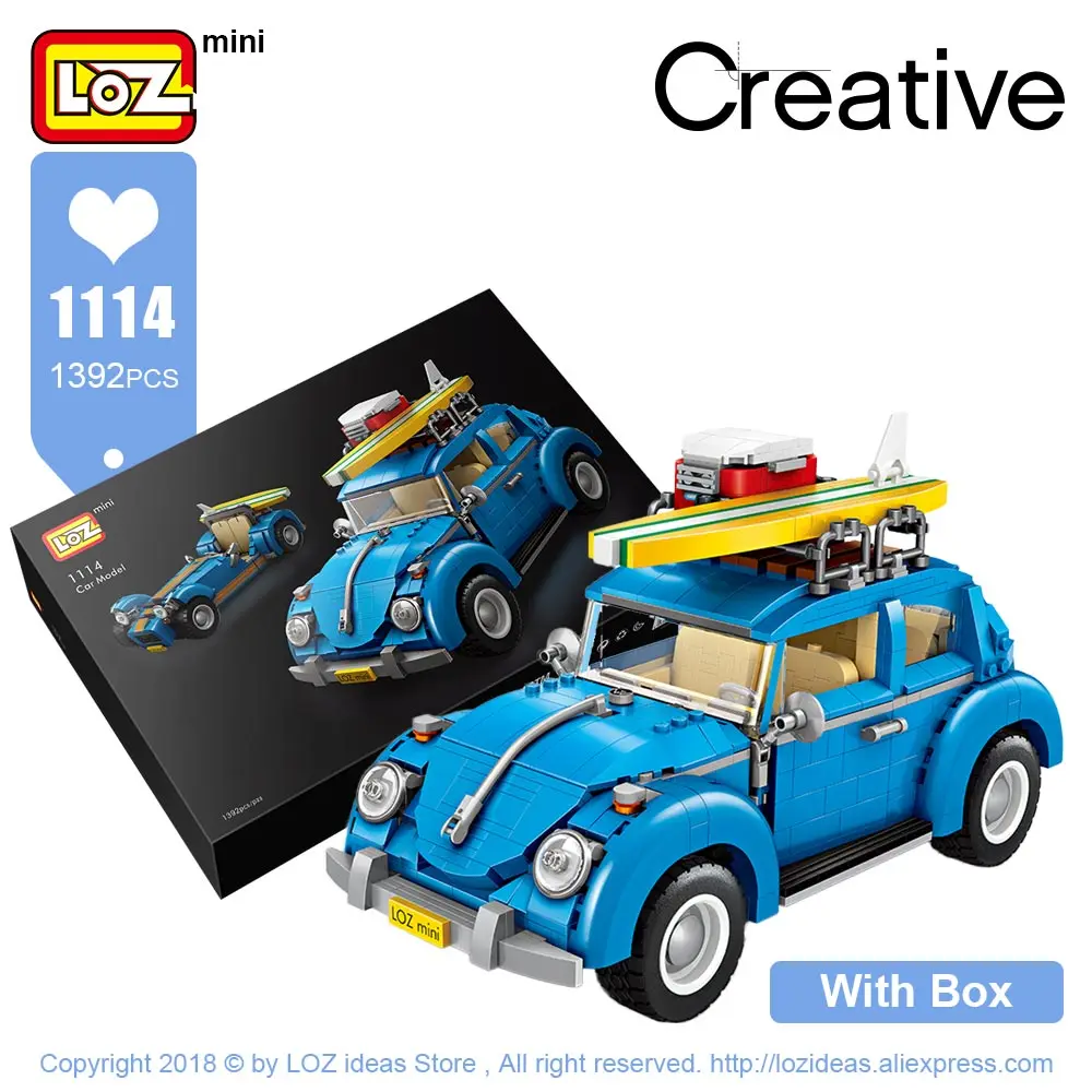 1114 With Box LOZ Technic Мини Строительные блоки хот-дог тележка автомобиль Assemable детские развивающие игрушки для детей Creator мороженое грузовик - Цвет: 1114 With Box