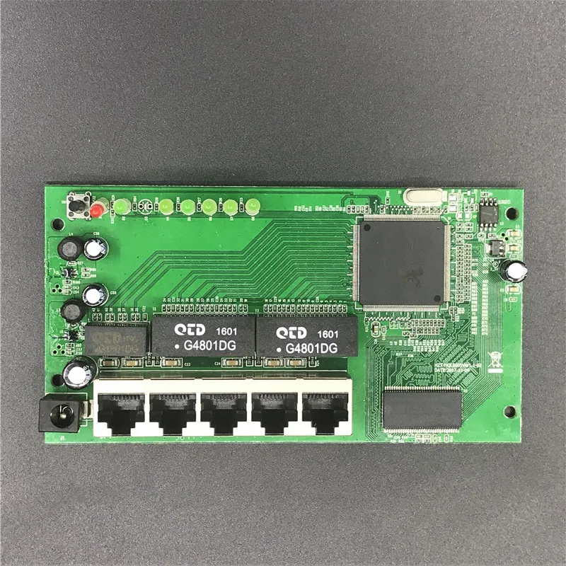 OEM 5 port Gigabit router module 10/100/1000M distribution box 5-port mini router modules OEM wired router module PCBA with RJ45