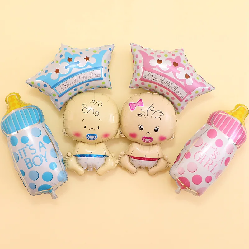 3 шт Девочка/Мальчик день рождения корона воздушный шар детская корзина фольги