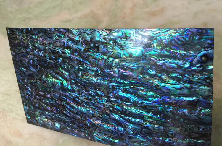 Новая Зеландия panua abalone shell ламинат лист с черной спинкой для деревянной инкрустации и домашнего ремесла украшения материал толщина 0,2 мм