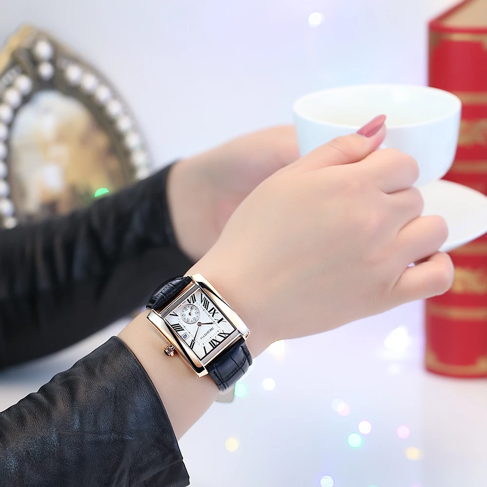 

Women Watches REBIRTH Luxury Brand Quartz Watch Fashion Casual Leather Strap Gold Women Dress Watches Montre Femme quartz-watch