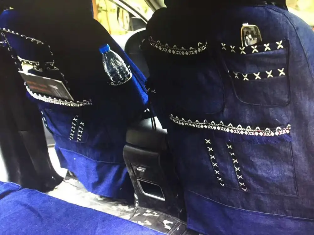 Automobile Canvas Denim Cool Car Seat Covers For Mitsubishi Lancer Ex V3 5 6 Pajero Sport Outlander V73 V77 Grandis Evo Ix Dx 7 15 Off