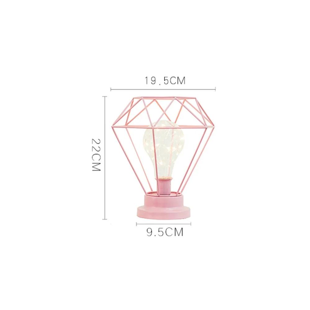 Jiaderui diamond настольная лампа 9 светодиодный Строка Гирлянда Свет Спальня Гостиная