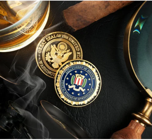 2 шт./лот Lot OF Federal Bureau of Investigation FBI amp CIA Challenge Coin Lot|Безвалютные монеты| |