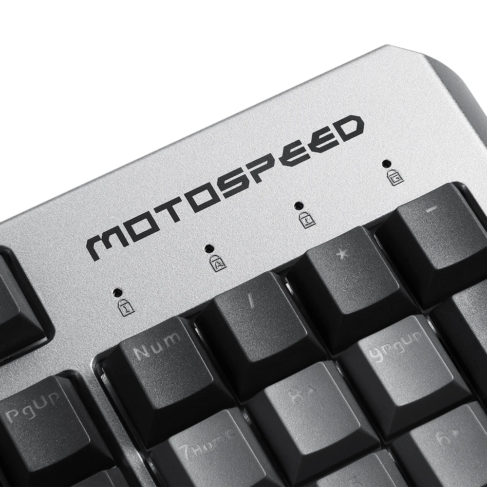 Оригинальный MOTOSPEED CK80 USB Проводная игровая механическая клавиатура RGB подсветка