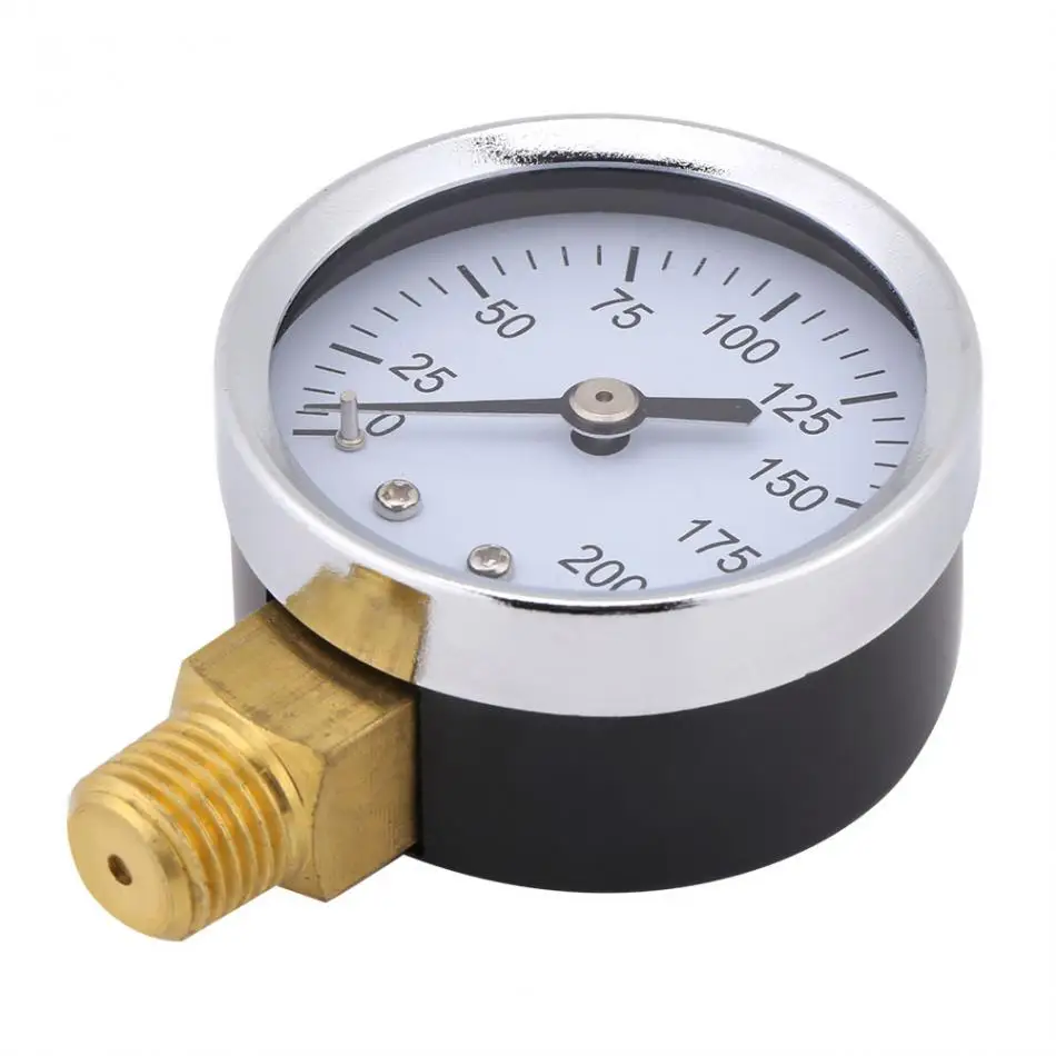 Мини манометр 0 1/4 psi компрессорный гидравлический тестер давления для топлива