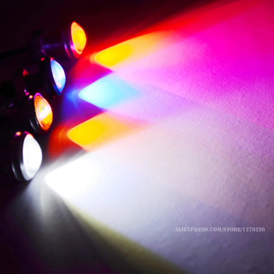 10 шт. Супер Яркость Орлиный Глаз ПРИВЕЛО 18 мм Серебро Оболочки противотуманные