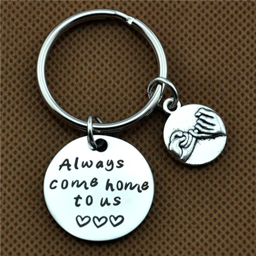 16 Моя любовь keychain.gif t для жены. Безопасный брелок для ключей. подарок бойфренда. Всегда возвращайся домой к нам с подвеской-брелоком - Цвет: 16
