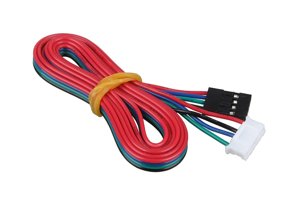 3DSWAY 3D-принтеры Запчасти 4 шт./лот 1 M/2 M кабель DuPont 4pin двухфазный четыре-привести мотор соединительные кабели для 42 шаговый двигатель