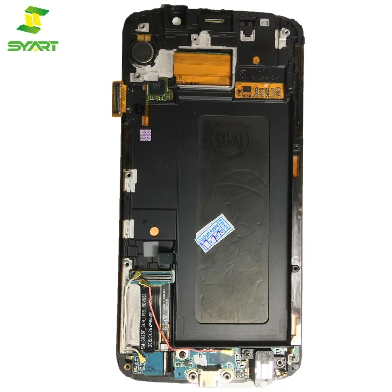 SYART для Samsung Galaxy S6 Edge ЖК-дисплей Дисплей Сенсорный экран планшета в сборе с рамкой