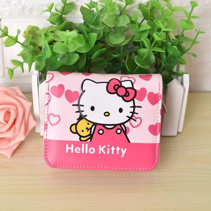 Милый мультяшный Hello бумажник "Котёнок" hellokitty кошелек женские кожаные кошельки для девочек клатч кошелек Детский кошелек держатель для карт - Цвет: 11cm