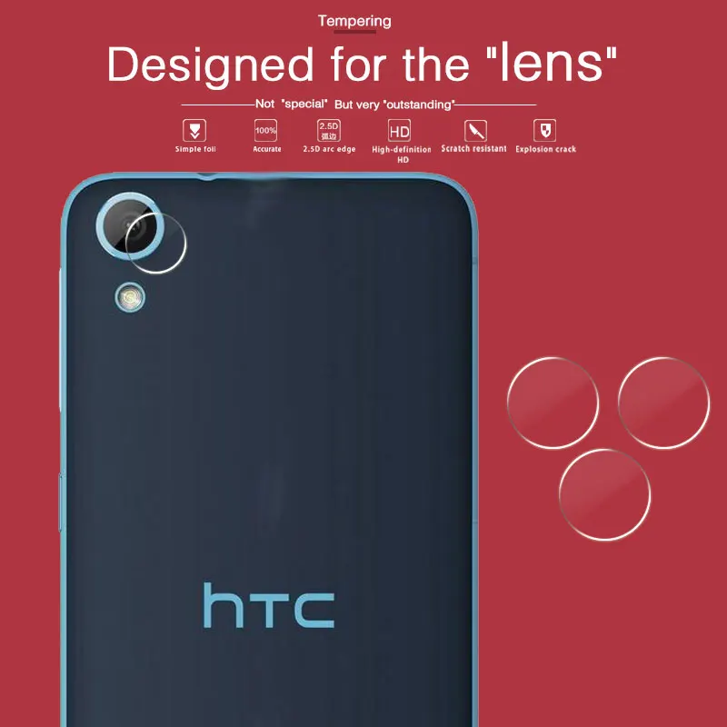 HD Задняя камера Объектив Закаленное стекло пленка для HTC Desire 626s 5 в задней камере