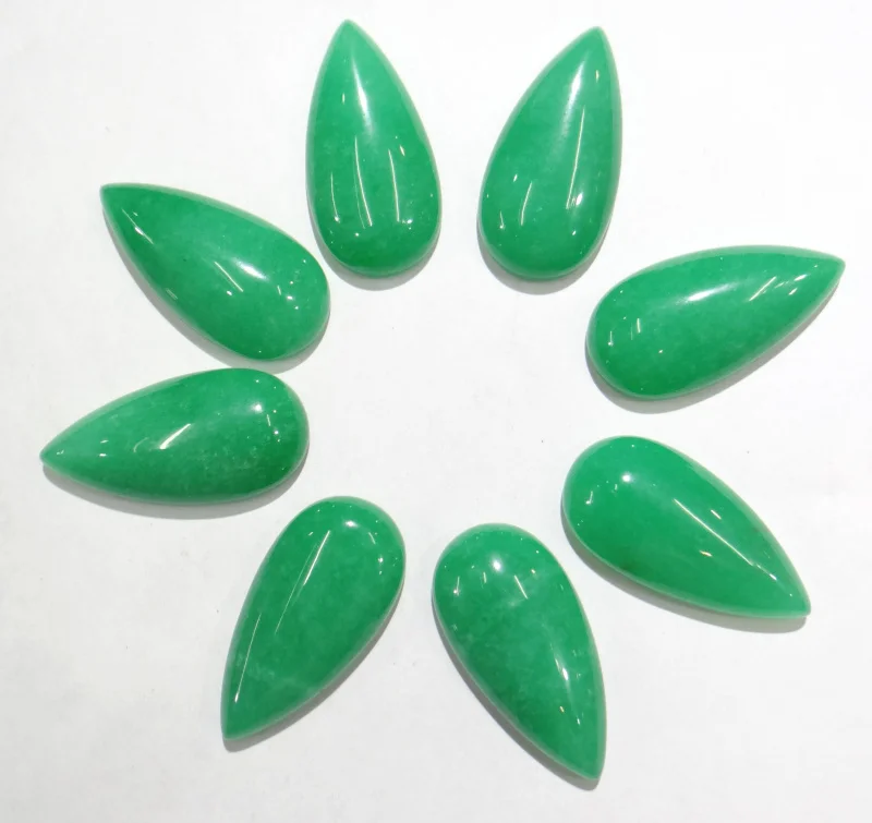 30pcs natural Brazil sodalite Mexican Crazy stone water shape Cabochon beads 15*30mm No Hole for jewelry making Necklace ring | Украшения и