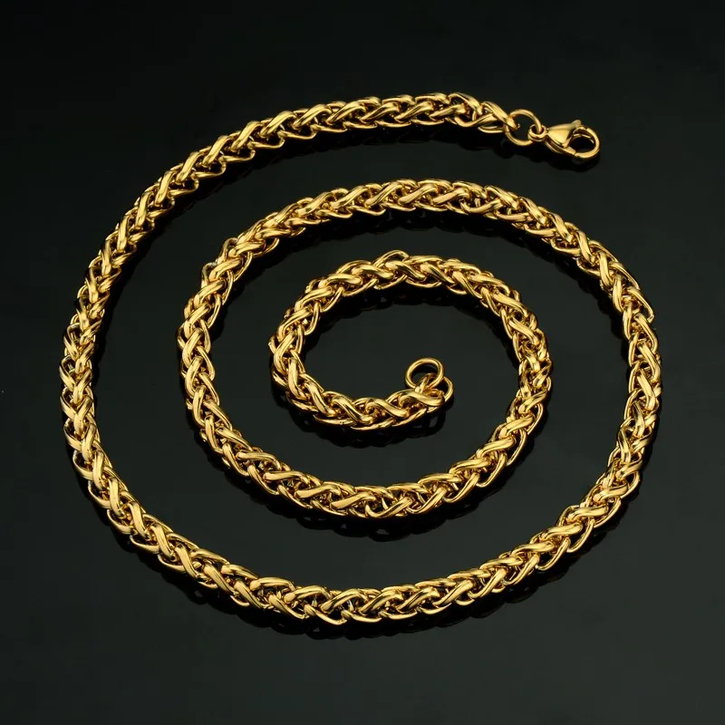 Мужская и Женская Золотая подвеска 20/23/26 дюймов|rope chain necklace|gold necklacechain necklace |