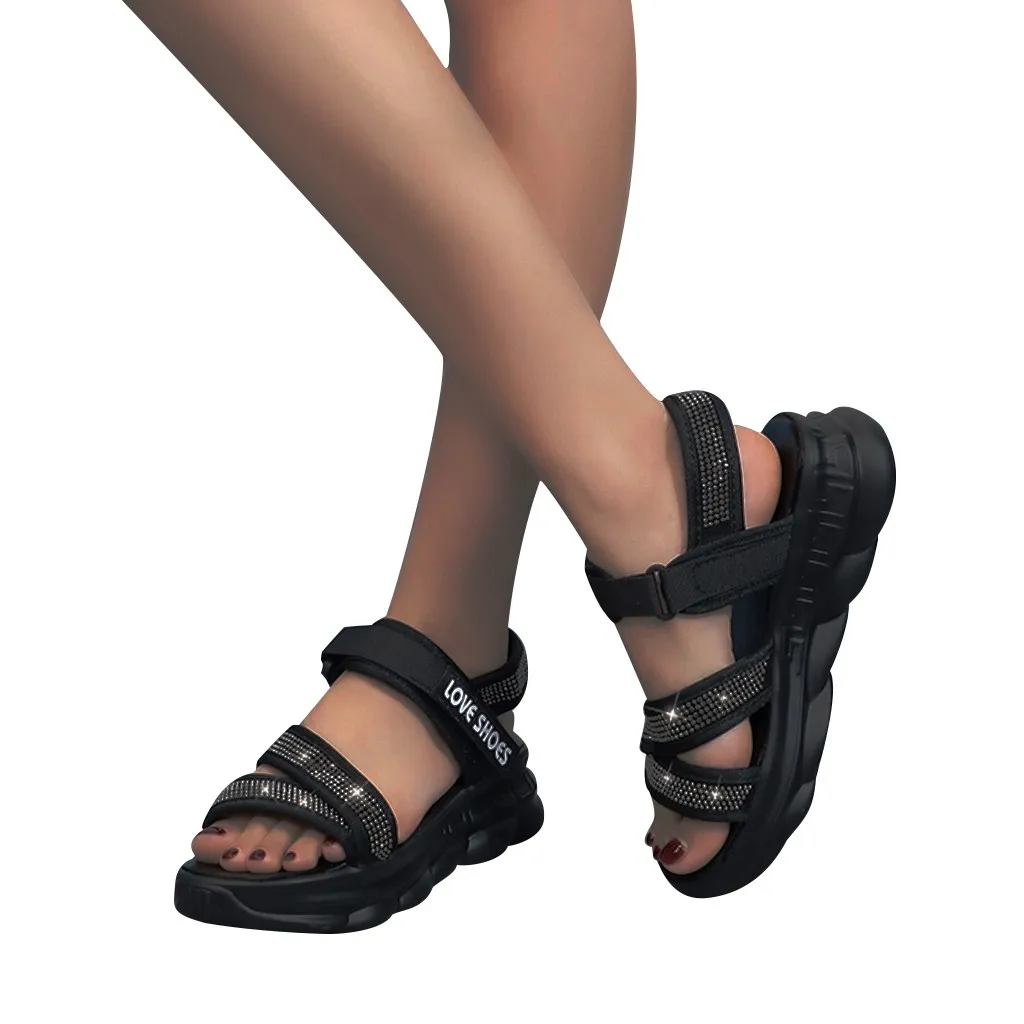 Женские босоножки с открытым носком на танкетке | Обувь