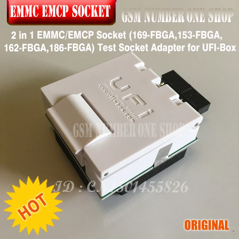 Новинка оригинальная розетка 2 в 1 EMMC / EMCP (169 FBGA 153 162 186 FBGA) адаптер тестового гнезда