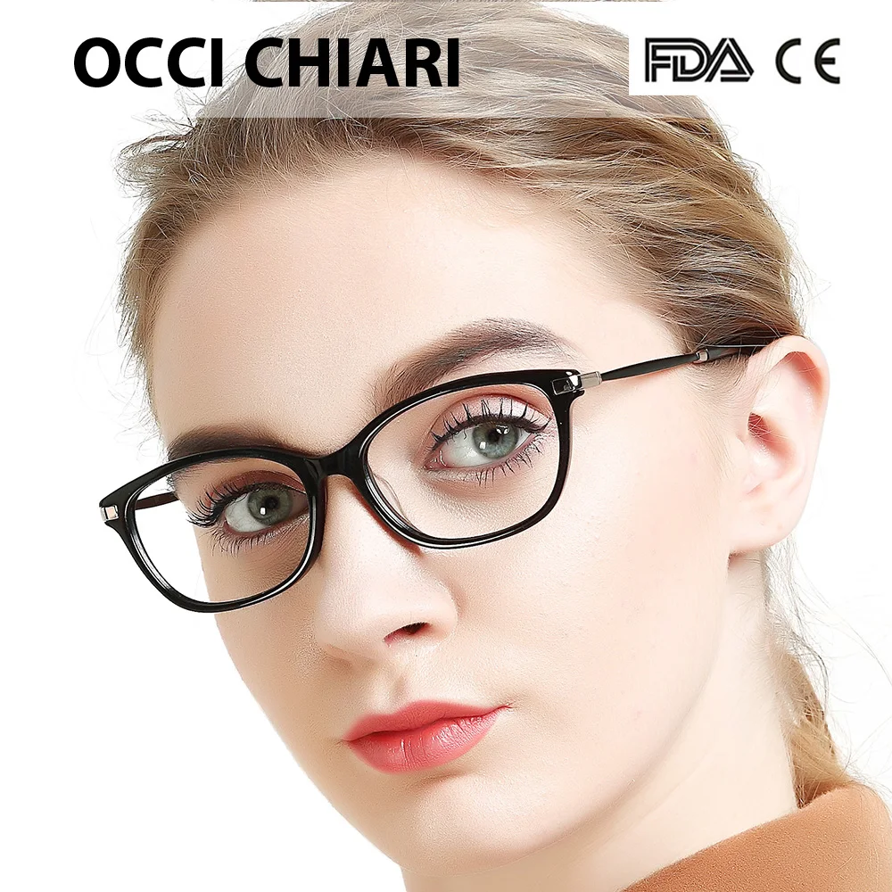 OCCI CHIARI очки для близорукости Gafas женские очки оправа ацетат весна шарнир очки по рецепту очки красные W-DIOLI
