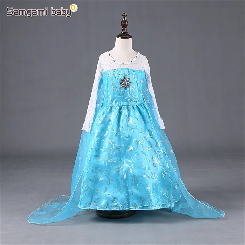 Детское платье Эльзы и Анны SAMGAMI бесплатная доставка новинка 2018 для девочек