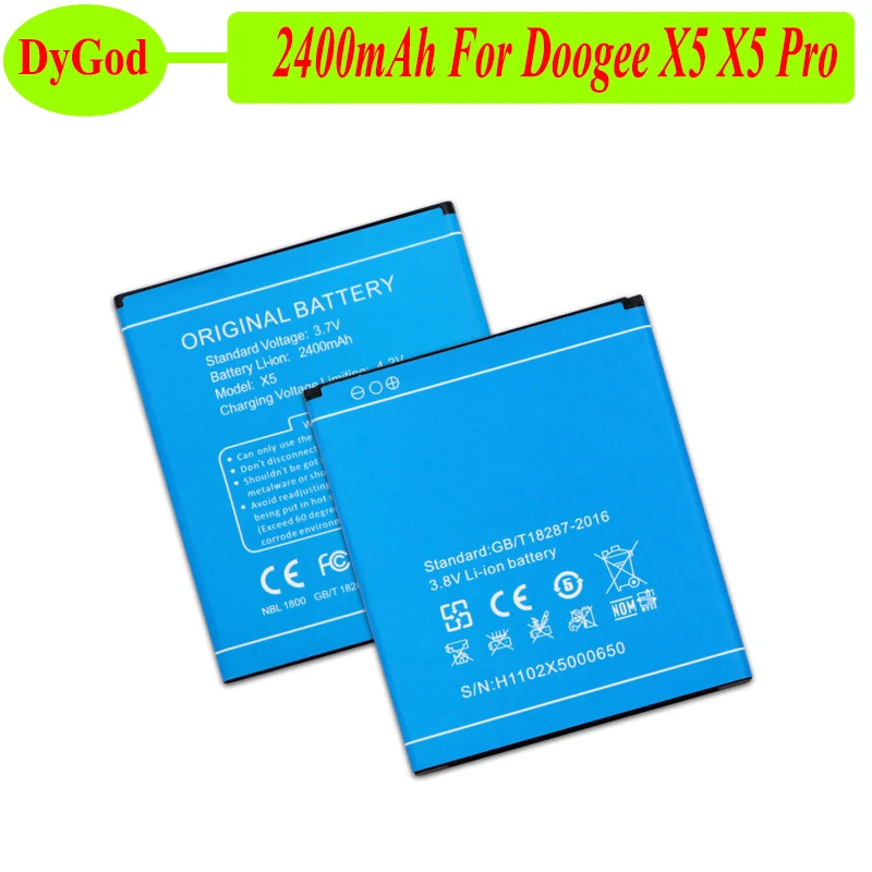 Аккумулятор Для Doogee X5 Pro X5S 2400 мАч|2400mah battery|doogee x5batteries batteries |