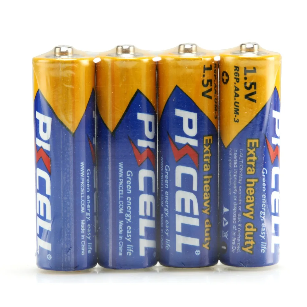 28 шт. Pkcell углеродно-цинковые батарейки AA без ртути R6P 1 5 V батарея одного
