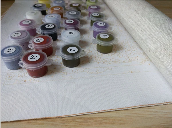 DIY Новый Бескаркасных Домашнего Декора Фотографии Живопись By Numbers Цифровой