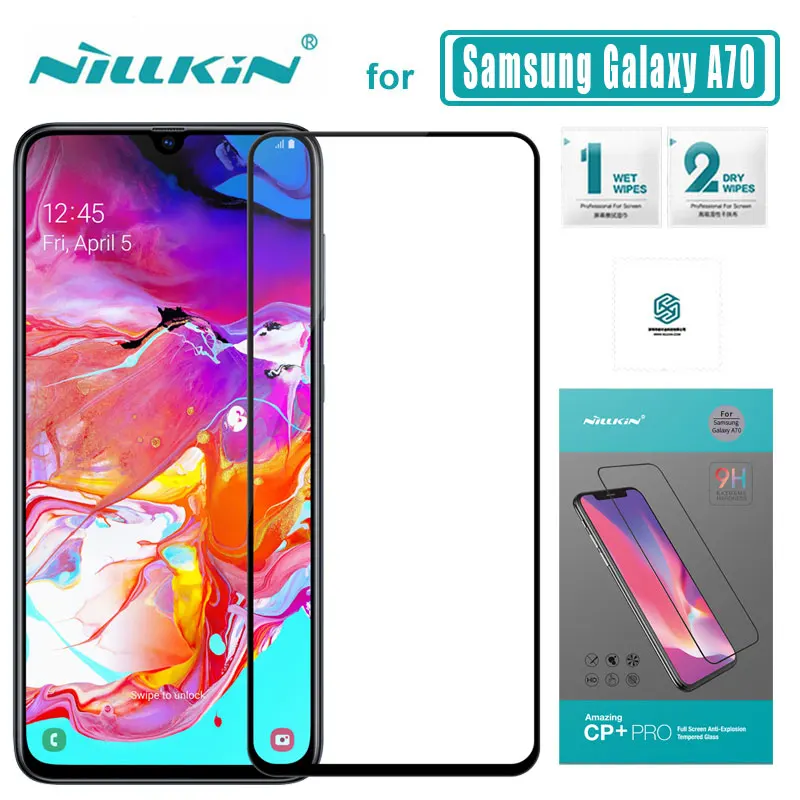 for Samsung Galaxy A70 A20s A90 A80 A60 A50 A30 Glass Nillkin CP+PRO Anti-Explosion Full Cover Tempered Screen Protector | Мобильные