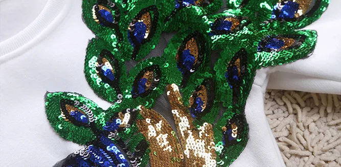 

YingYuanFang European new leisure suit with sequins Phoenix rousers Womens Sets suit