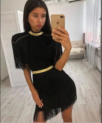 Celebrity Eleagnt Sexy Black Red White Dress Night Club Fashion Bodycon Evening Party Women Dresses | Женская одежда