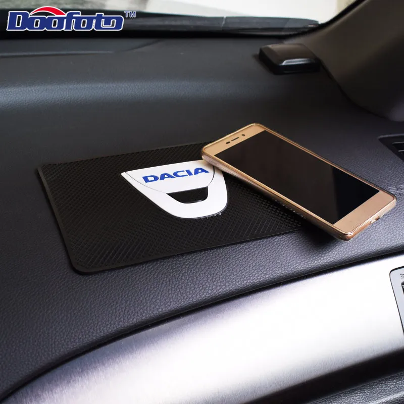 Doofoto Авто Стайлинг наклейки ПВХ коврики значок с эмблемой для Dacia Duster Logan Sandero Lodgy колодки Интерьер Автомобильные аксессуары стиль