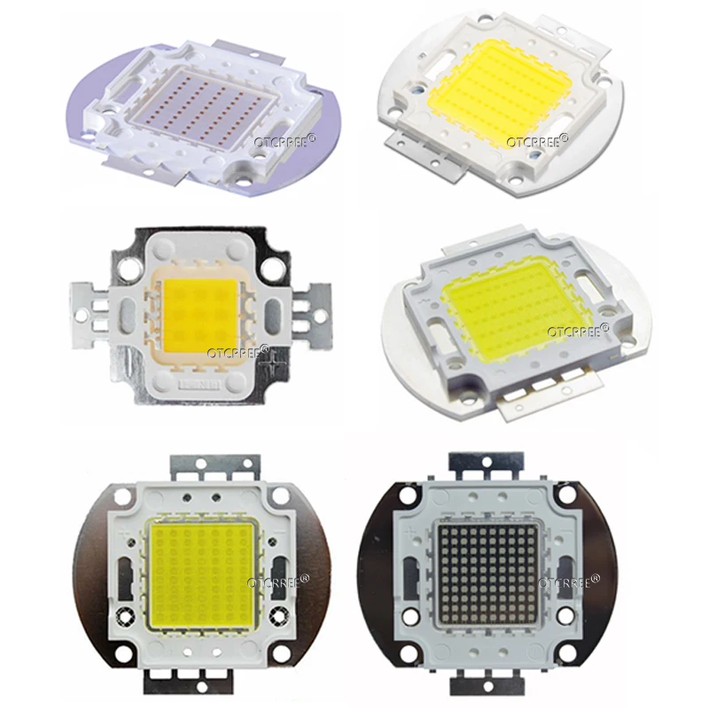30mil 45mil High Power LED Chip integrated Lamp Blue Orange Pink Green Yellow Red Full spectrum White 10W 20W 30W 50W 100W | Лампы и