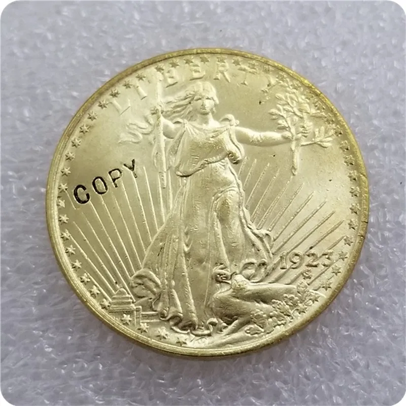 США 1920S-1933$20 Святого гауденса двуглавый орёл имитация монеты памятные монеты-копии монет медаль коллекционные монеты - Цвет: 1923